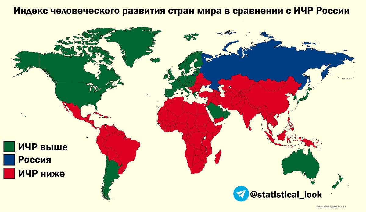 Карта человеческого развития